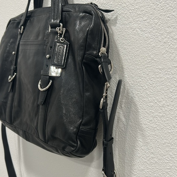 Coach 1941 Briefcase Business Leather Bag Black 70257 - Picture 4 of 9